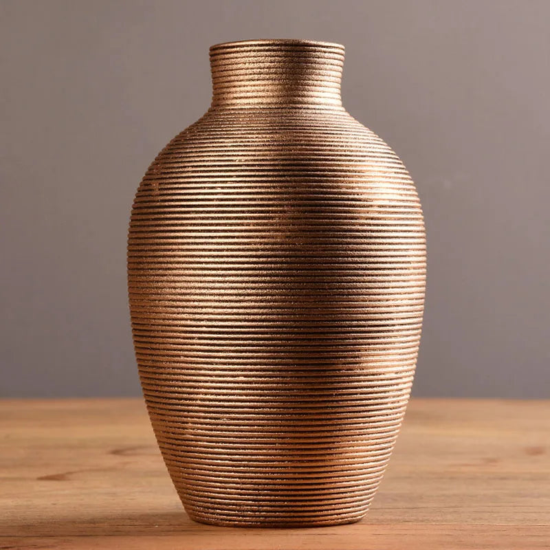 Ceramic Vase for Home Decor Nordic Flower Pot Home Living Room Decoration Flower Vase Cachepot for Flowers Modern for Interior
