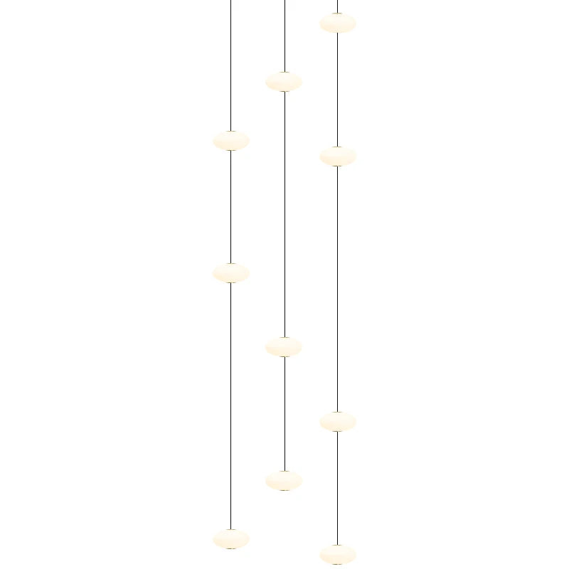 Minimalist Chandelier Villa Revolving Staircase Pendent Lamp Hotel Hall Hanging Lamp for Ceiling Lamps Nordic Hanging Chandelier