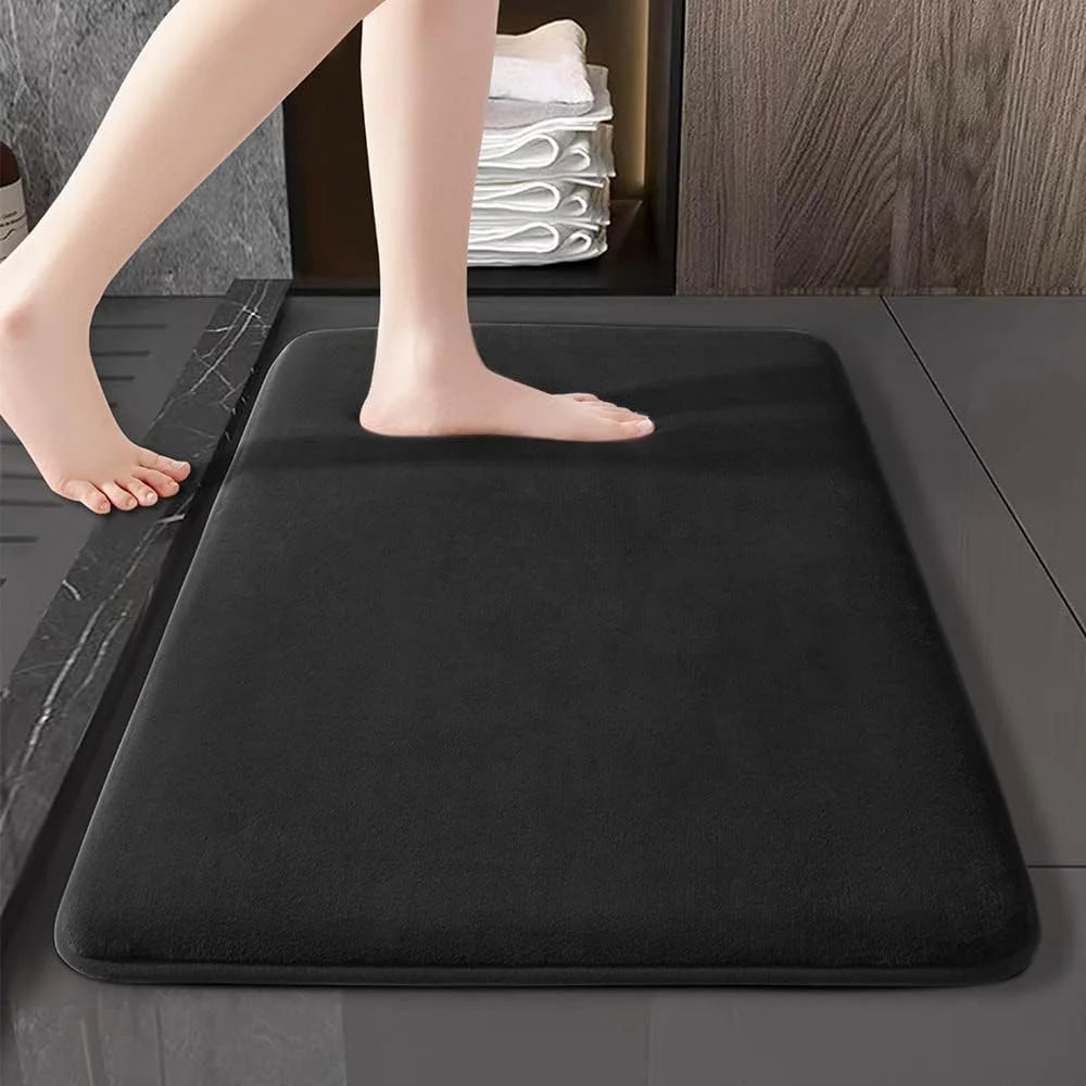Super Absorbent Floor Mat, Super Absorbent Bath Mat, Super anti Slip Coral Velvet Bathroom Floor Mat, Door Mat