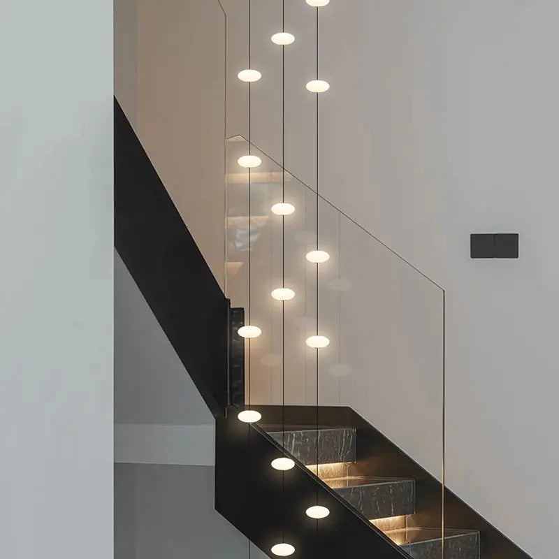 Minimalist Chandelier Villa Revolving Staircase Pendent Lamp Hotel Hall Hanging Lamp for Ceiling Lamps Nordic Hanging Chandelier