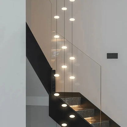 Minimalist Chandelier Villa Revolving Staircase Pendent Lamp Hotel Hall Hanging Lamp for Ceiling Lamps Nordic Hanging Chandelier