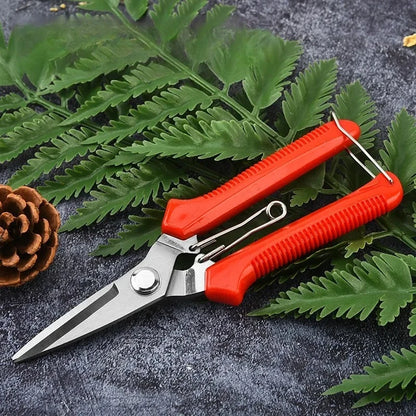 1 Set Non-Slip Labor-Saving Garden Pruning Shears - Flower Branch Cutters & Fruit Vegetable Scissors for Home Gardening