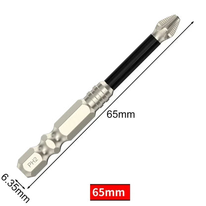 1Pc Magnetic Screwdriver Bit Alloy Steel Anti-Slip Long Drill Bits 1/4 Hex Shank PH2 Head Screwdriver Bit Hand Tools 25-150Mm