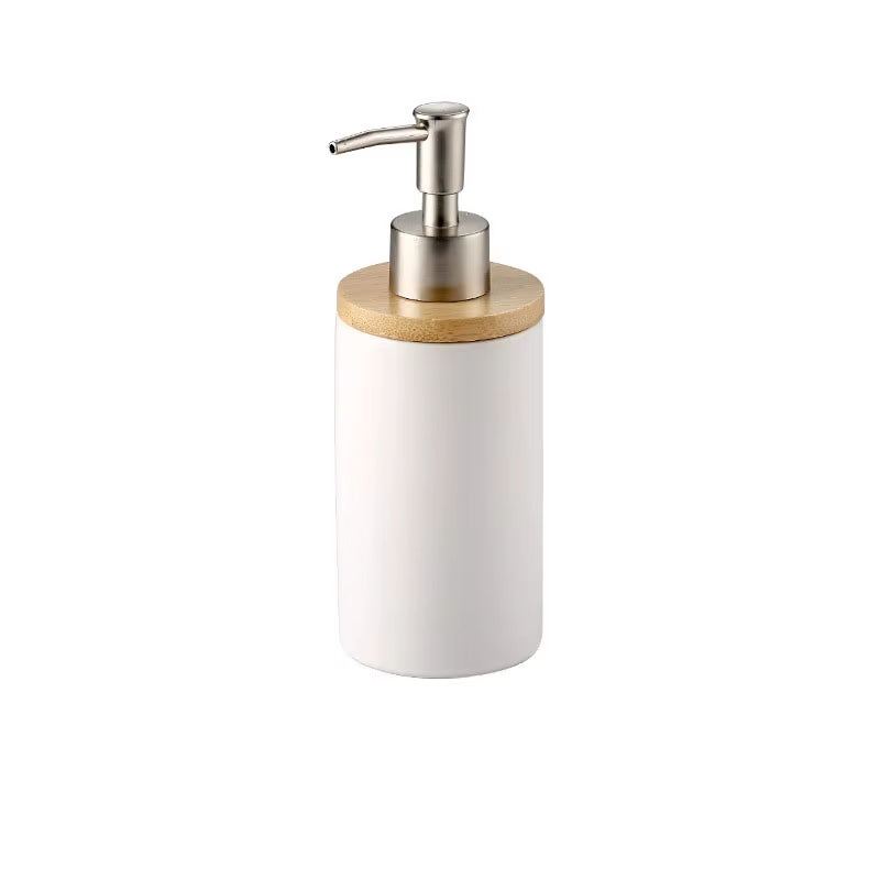 Ceramic Bamboo Bathroom Tumblers Teeth Brushing Cup Bathroom Emulsion Container Kitchen Tableware Dishwashing Liquid Container