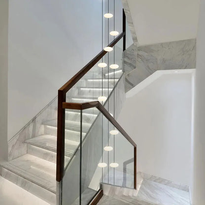 Minimalist Chandelier Villa Revolving Staircase Pendent Lamp Hotel Hall Hanging Lamp for Ceiling Lamps Nordic Hanging Chandelier