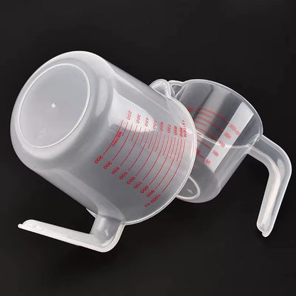 3Pcs 250/500/1000Ml Baking Liquid Measuring Cups PVC Scale Cup Plastic Measuring Volume Beaker Kitchen Baking Tools