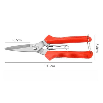 1 Set Non-Slip Labor-Saving Garden Pruning Shears - Flower Branch Cutters & Fruit Vegetable Scissors for Home Gardening