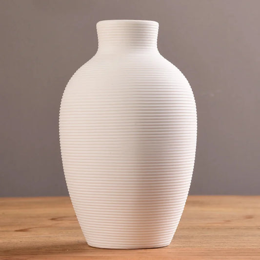 Ceramic Vase for Home Decor Nordic Flower Pot Home Living Room Decoration Flower Vase Cachepot for Flowers Modern for Interior
