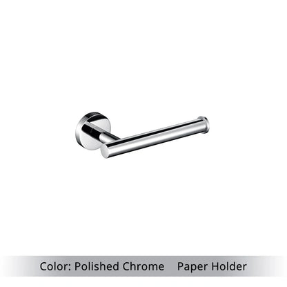 Brushed Gold Bathroom Accessories Set - Wall Mount Hand Towel Bar Rack Toilet Paper Holder Robe Hook Hardware Kit