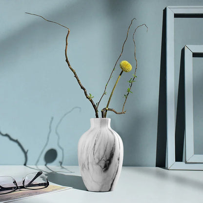Ceramic Vase for Home Decor Nordic Flower Pot Home Living Room Decoration Flower Vase Cachepot for Flowers Modern for Interior