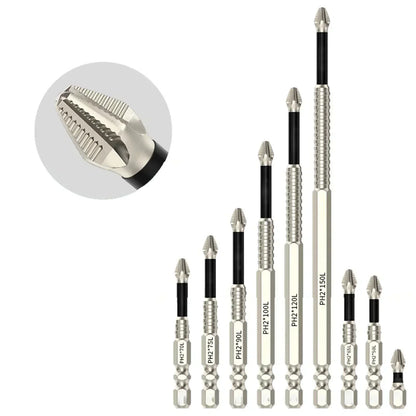1Pc Magnetic Screwdriver Bit Alloy Steel Anti-Slip Long Drill Bits 1/4 Hex Shank PH2 Head Screwdriver Bit Hand Tools 25-150Mm