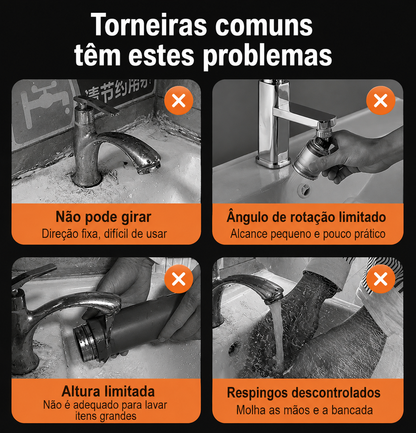 Extensor de Torneira Giratório 1080°