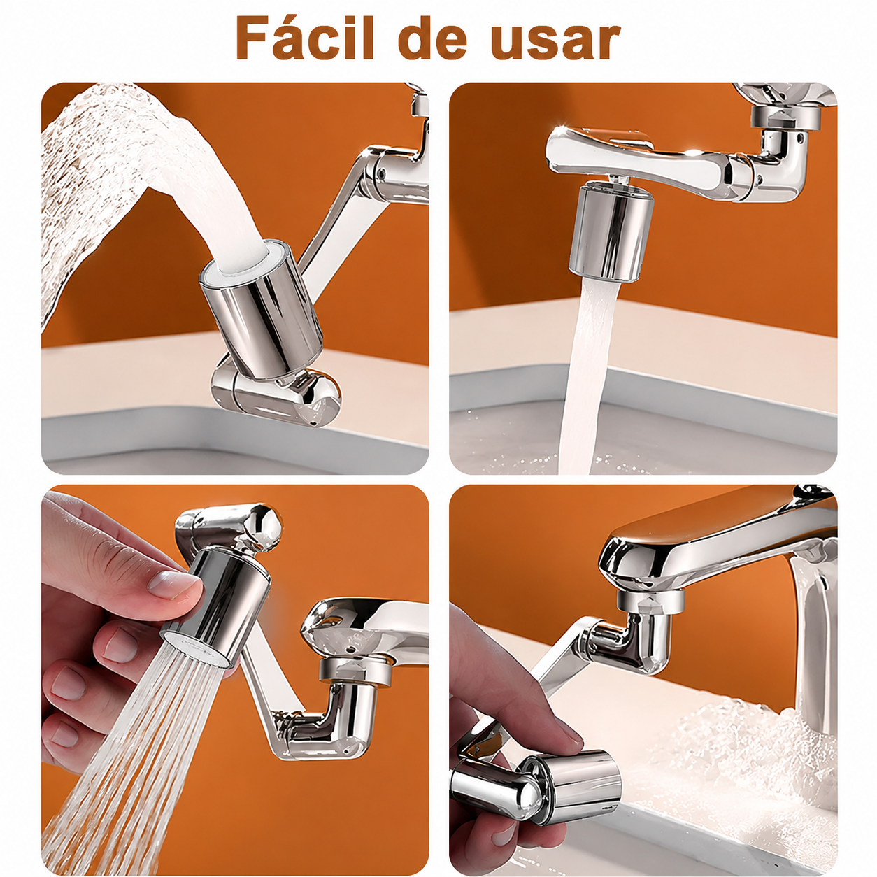 Extensor de Torneira Giratório 1080°