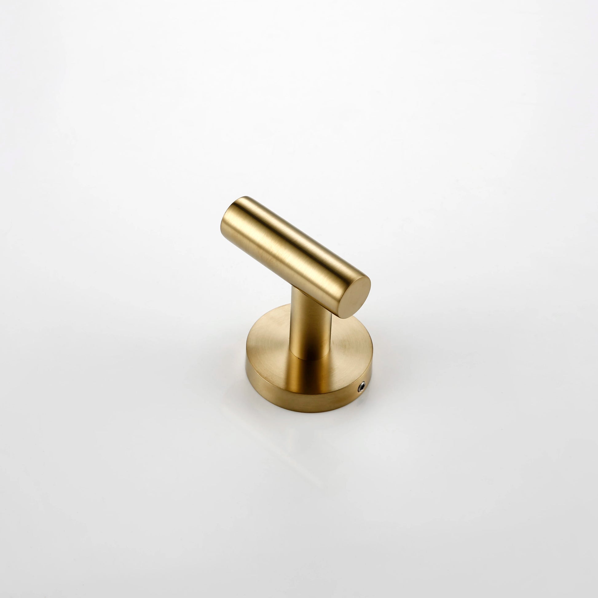 Brushed Gold Bathroom Accessories Set - Wall Mount Hand Towel Bar Rack Toilet Paper Holder Robe Hook Hardware Kit