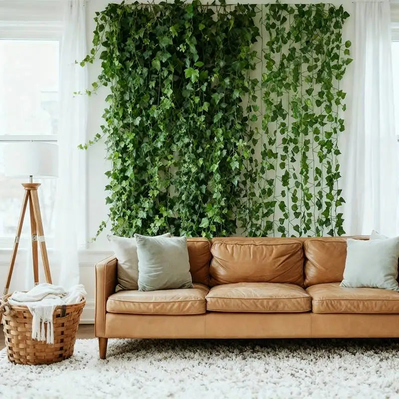 Planta decorativa guirlanda para inerior, jadim exterior ou decoração de eventos, aspecto realista