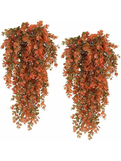 Planta decorativa artificial pendente para decoração de Natal, ideal para usar com iluminação decorativa