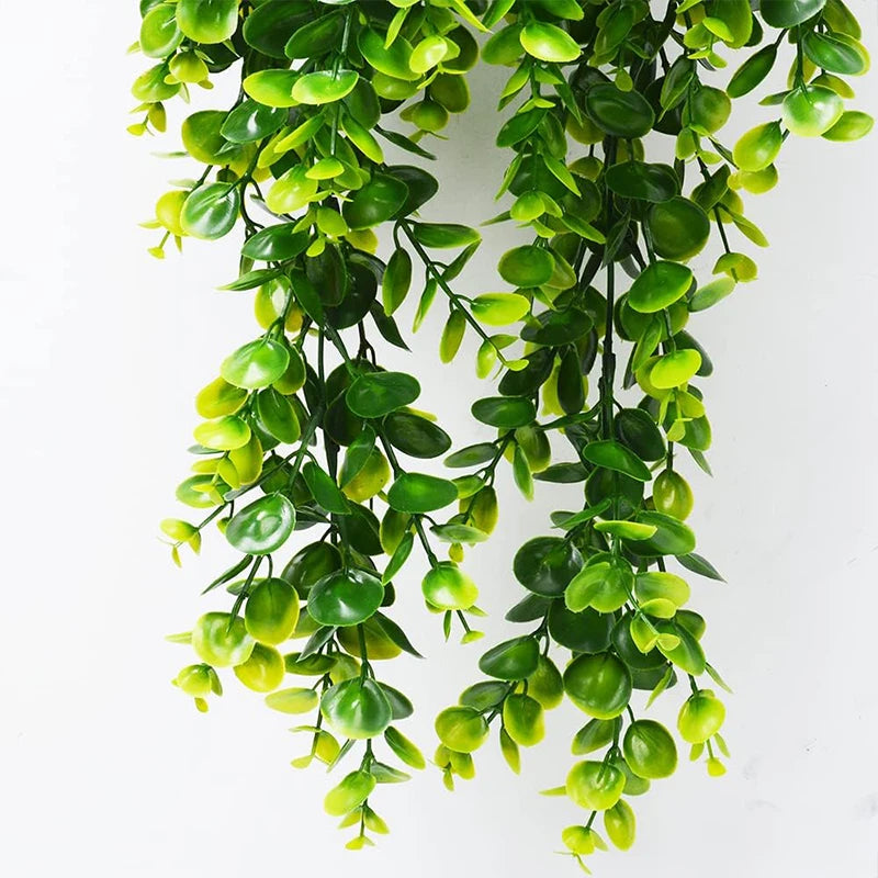Planta decorativa artificial pendente para decoração de Natal, ideal para usar com iluminação decorativa