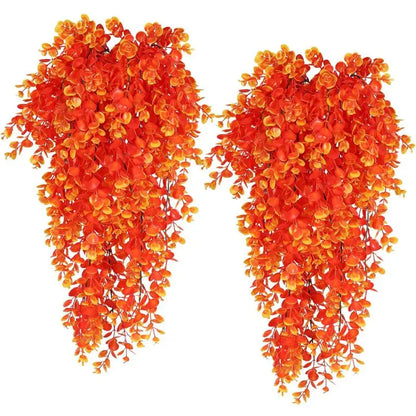 Planta decorativa artificial pendente para decoração de Natal, ideal para usar com iluminação decorativa