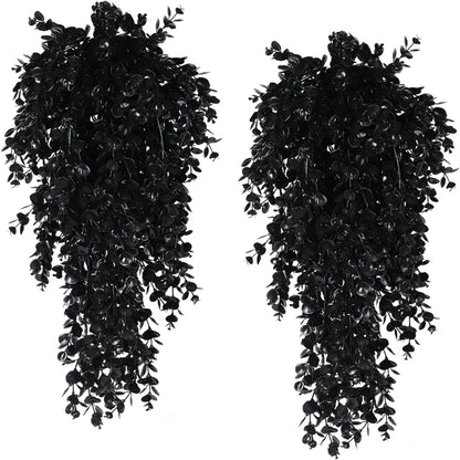 Planta decorativa artificial pendente para decoração de Natal, ideal para usar com iluminação decorativa
