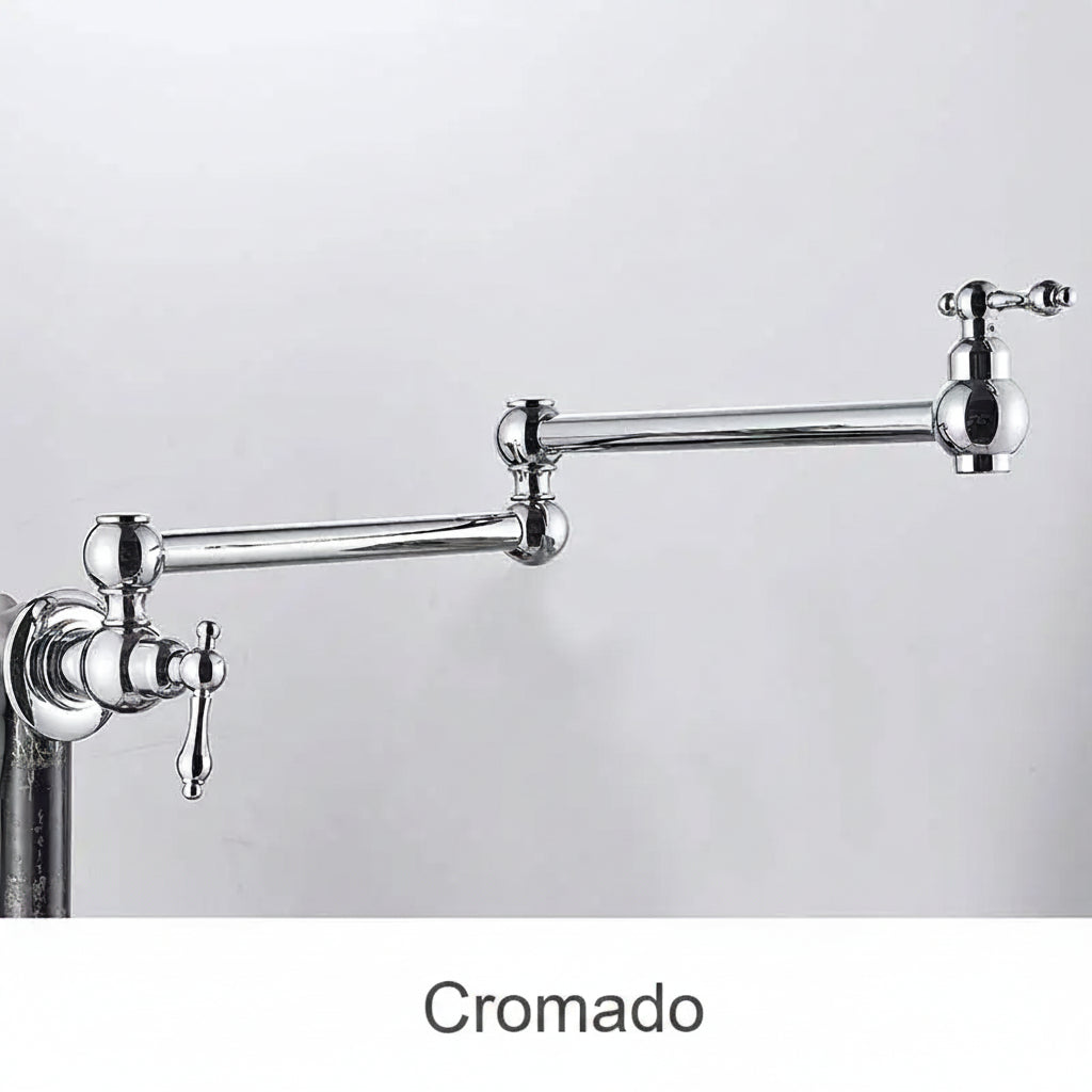 Torneira de Parede Articulada para Cozinha e Casa de Banho