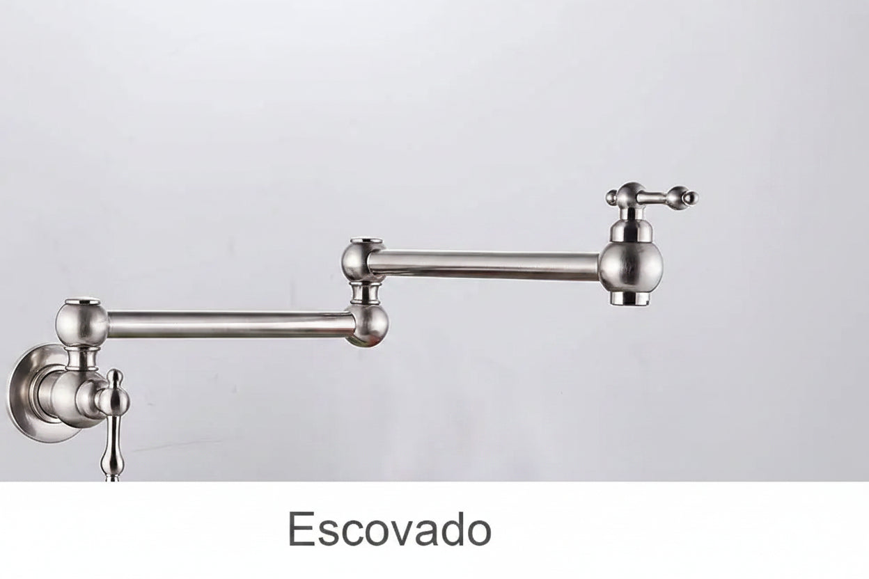 Torneira de Parede Articulada para Cozinha e Casa de Banho