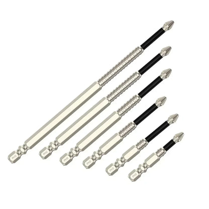 1Pc Magnetic Screwdriver Bit Alloy Steel Anti-Slip Long Drill Bits 1/4 Hex Shank PH2 Head Screwdriver Bit Hand Tools 25-150Mm