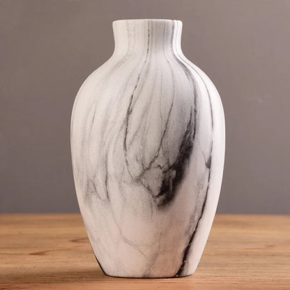 Ceramic Vase for Home Decor Nordic Flower Pot Home Living Room Decoration Flower Vase Cachepot for Flowers Modern for Interior