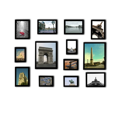 13Pcs/Set Wood Picture Frames for Wall Hanging, Photo Frame Wall with Picture Classic Wooden Frame for Home Decor
