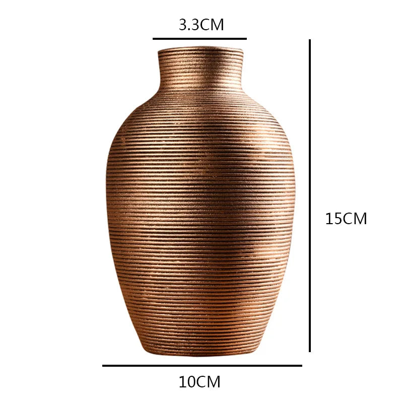Ceramic Vase for Home Decor Nordic Flower Pot Home Living Room Decoration Flower Vase Cachepot for Flowers Modern for Interior