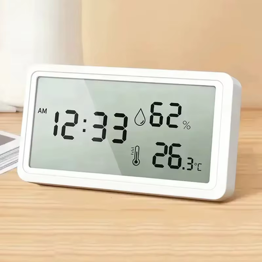 Termómetro higrómetro digital para medir temperatura e humidade em casa
